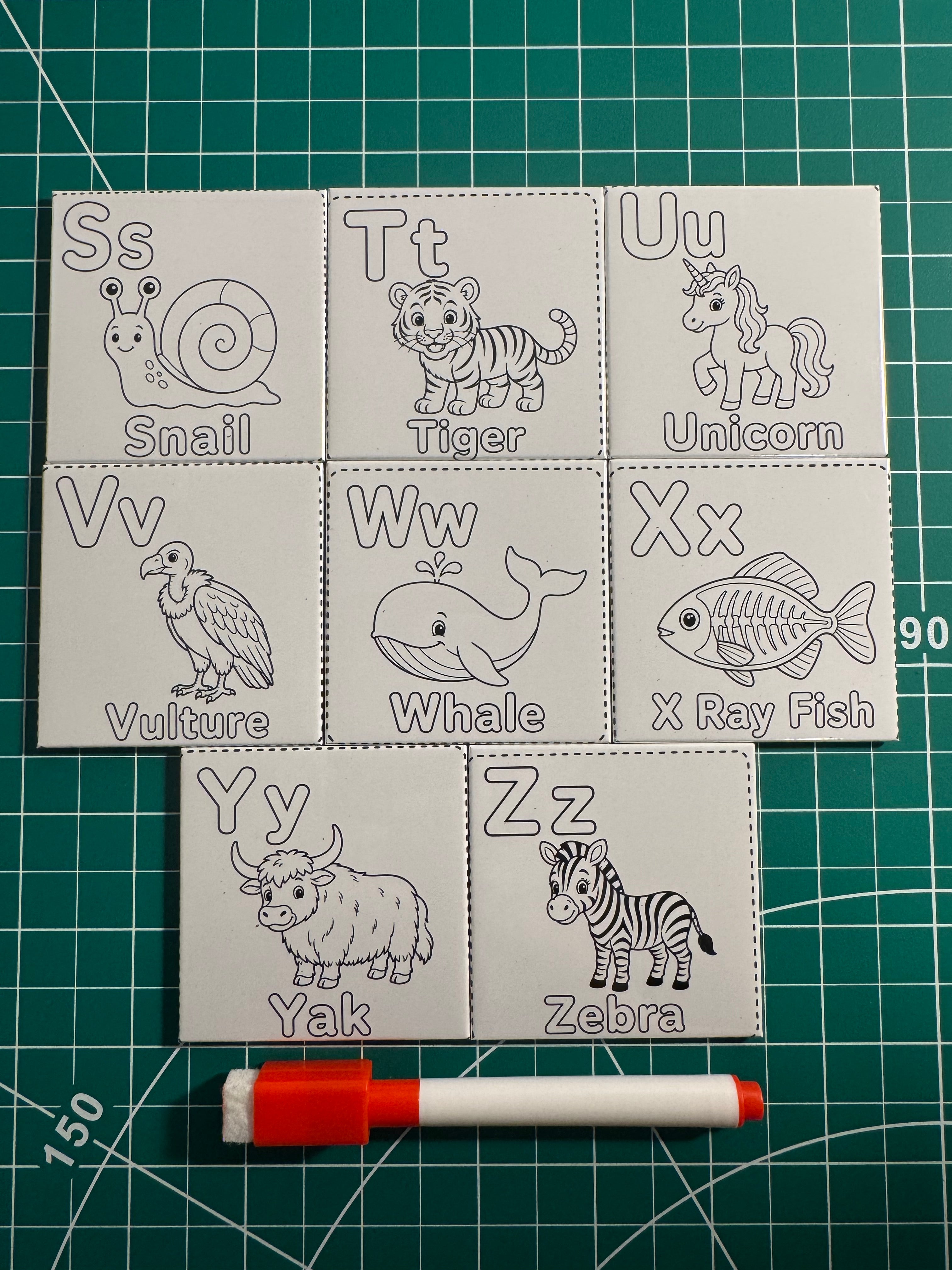 Reusable Alphabet Set