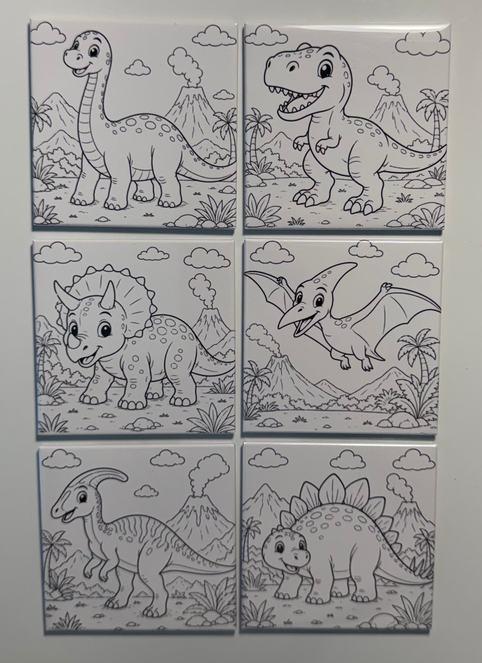 Custom Photo Reusable Coloring Magnets