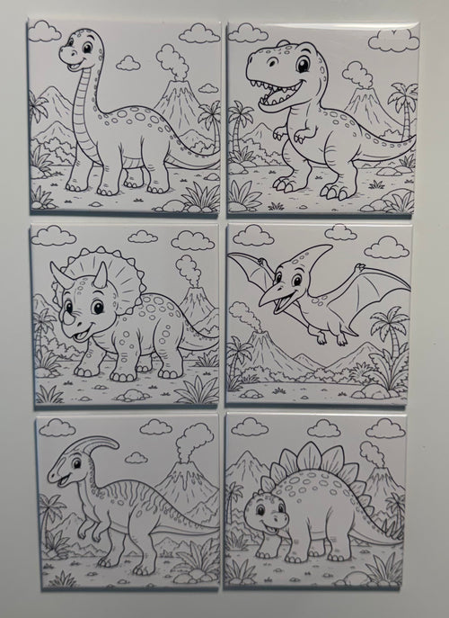 Custom Photo Reusable Coloring Magnets