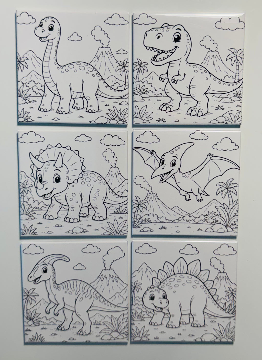Pre-Designed Reusable Coloring Magnets