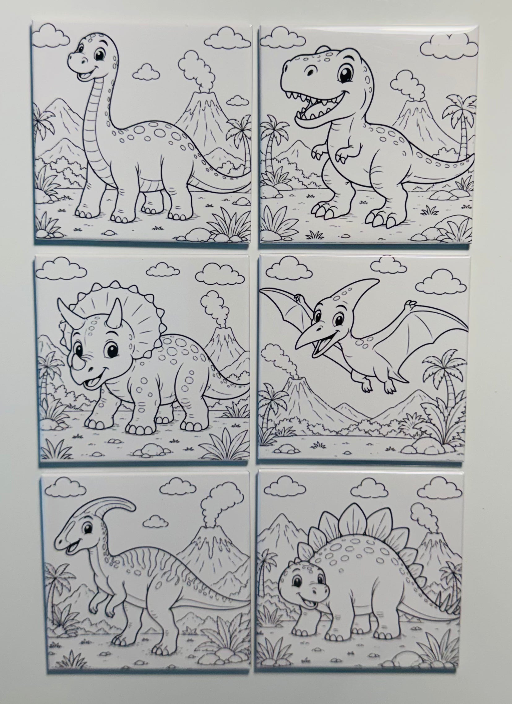 Pre-Designed Reusable Coloring Magnets