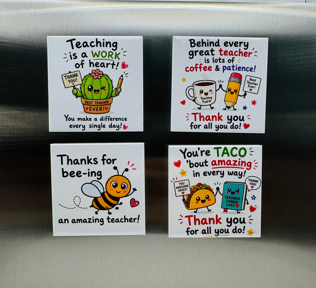 Teacher Appreciation Magnets - Custom Photo Gift
