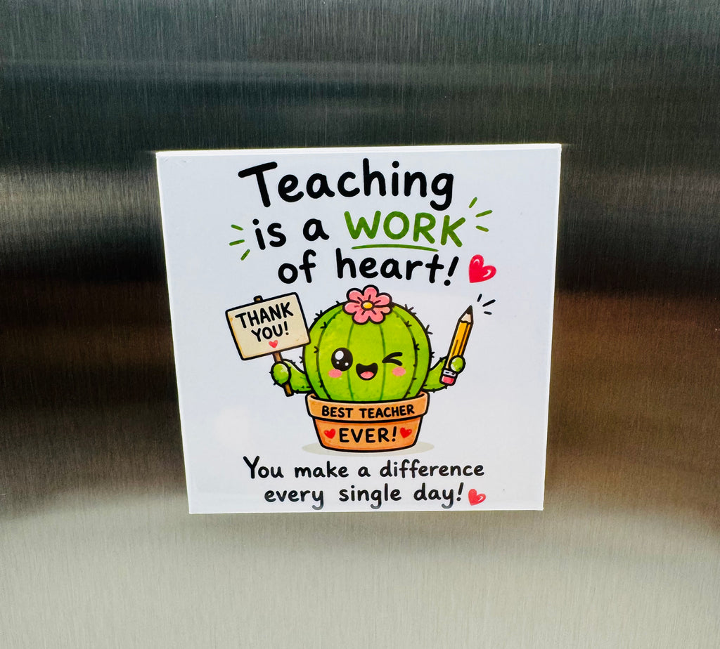 Teacher Appreciation Magnets - Custom Photo Gift