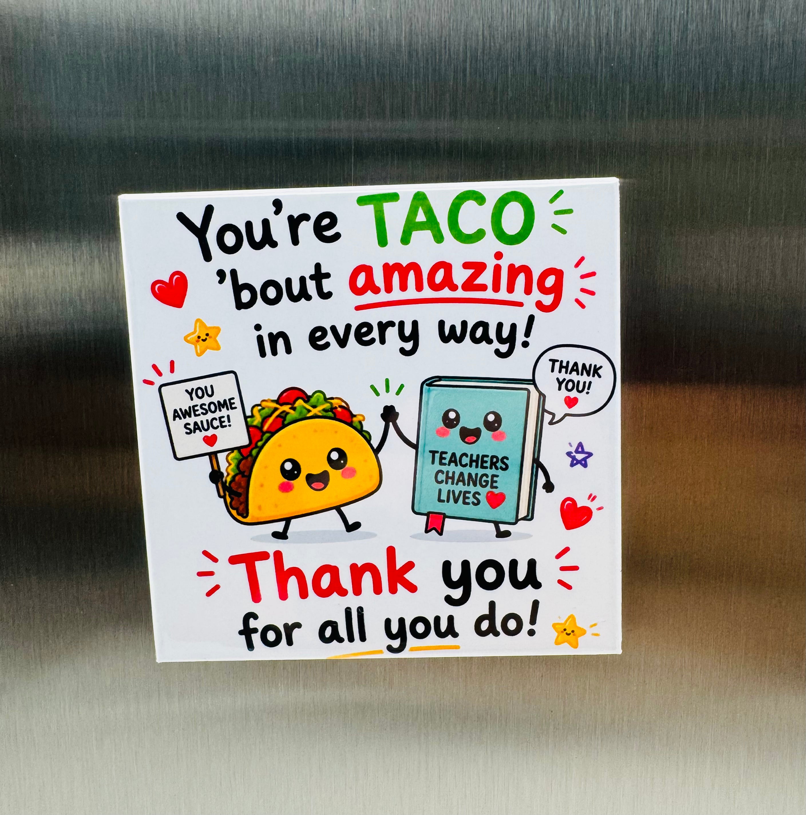 Teacher Appreciation Magnets - Custom Photo Gift