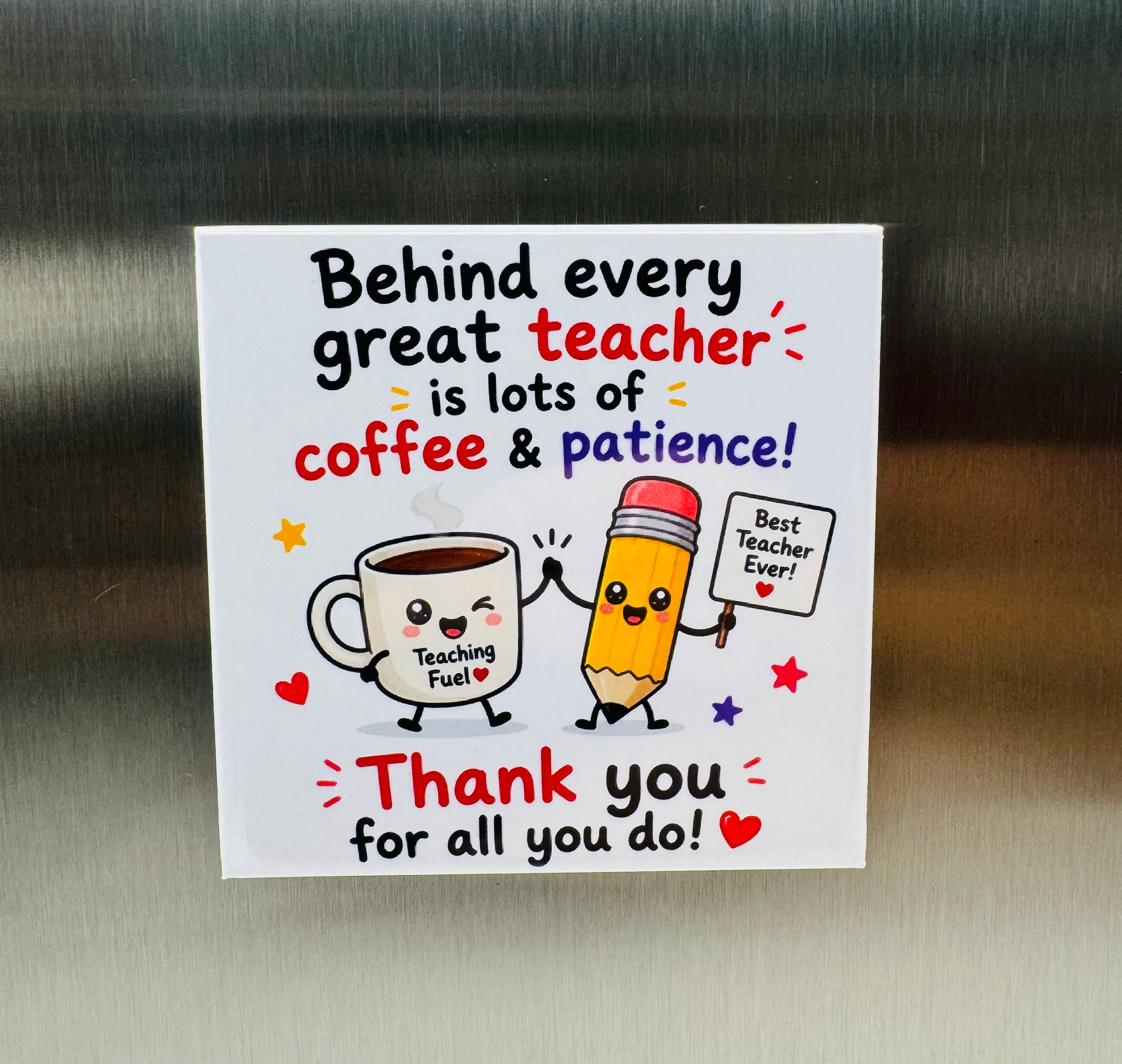 Teacher Appreciation Magnets - Custom Photo Gift