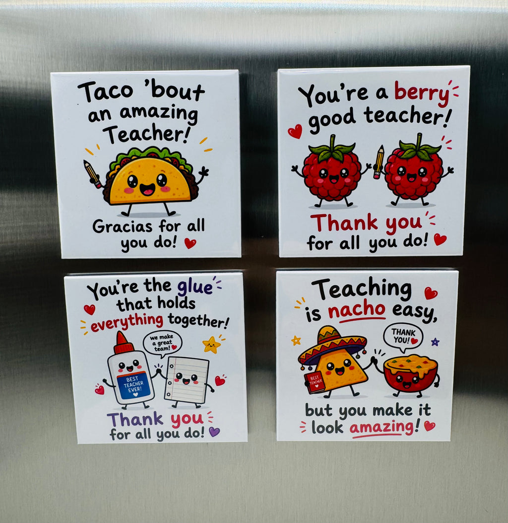 Teacher Appreciation Magnets - Custom Photo Gift