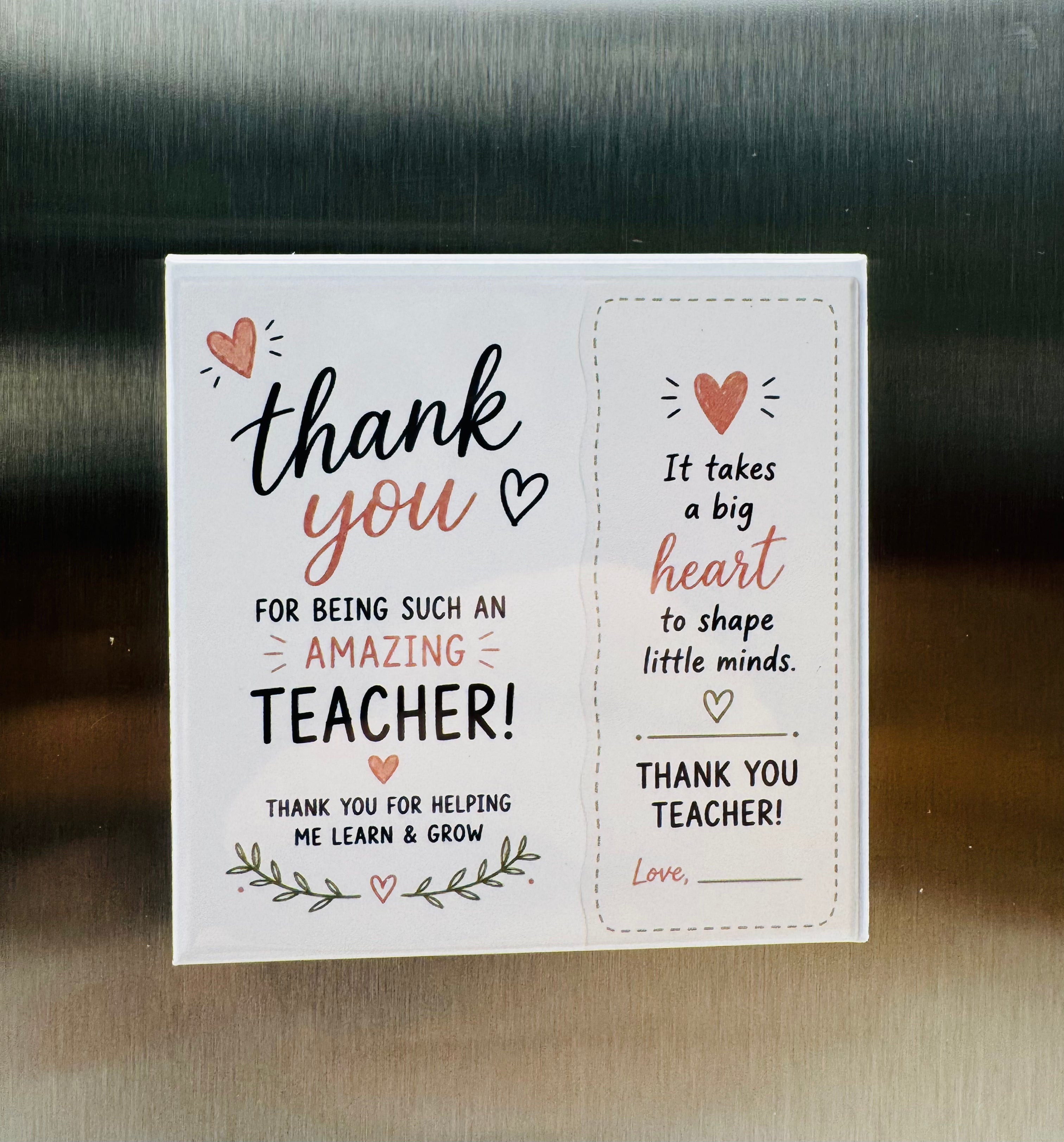 Teacher Appreciation Magnets - Custom Photo Gift