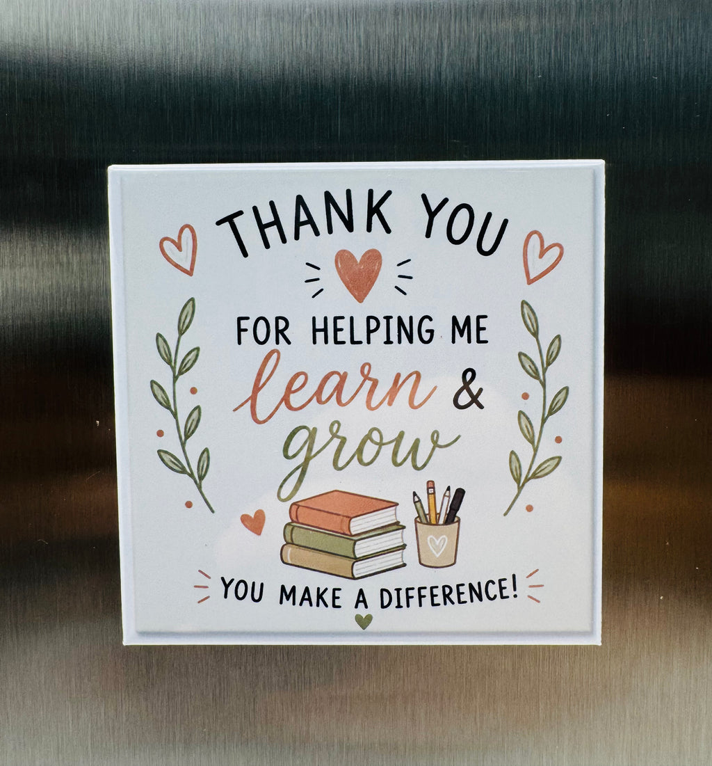 Teacher Appreciation Magnets - Custom Photo Gift
