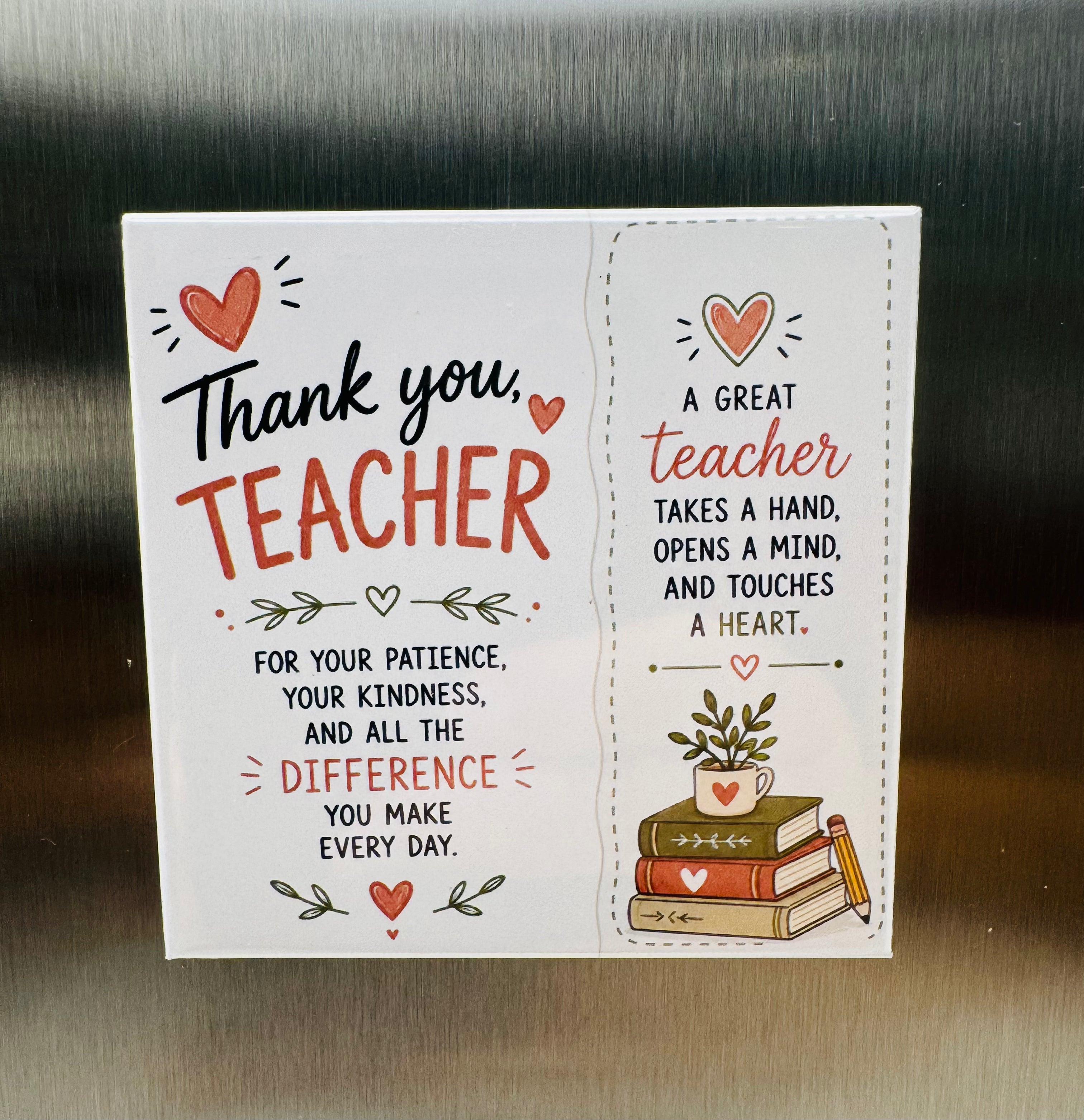 Teacher Appreciation Magnets - Custom Photo Gift