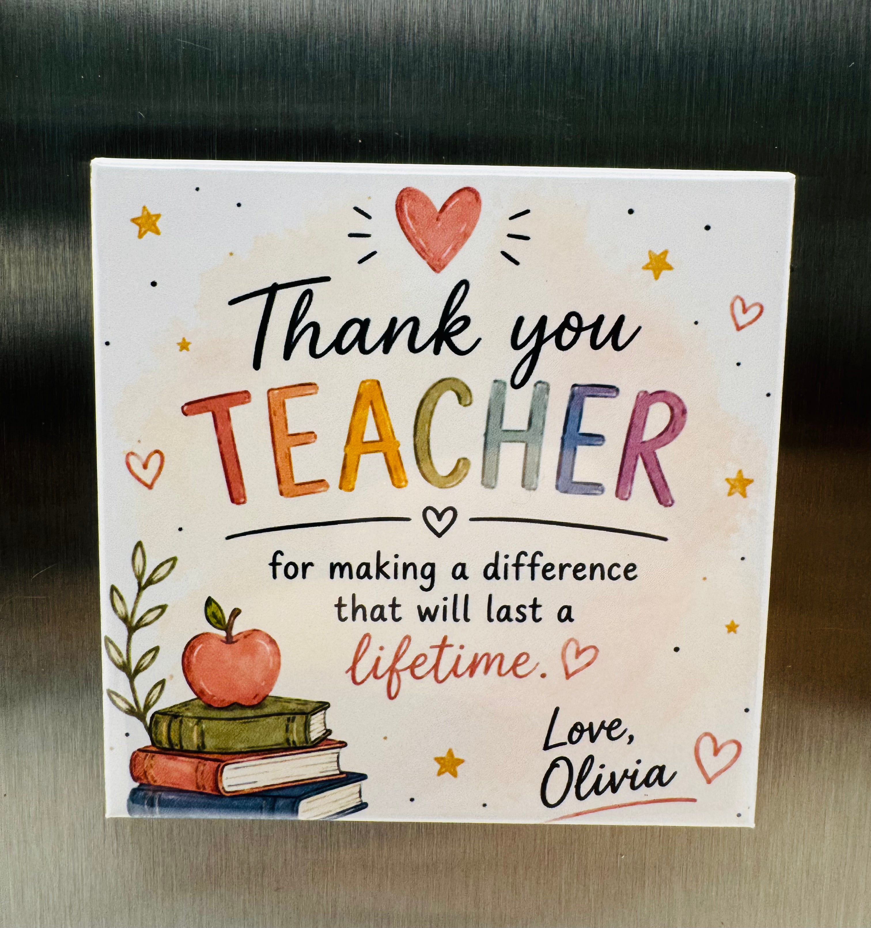 Teacher Appreciation Magnets - Custom Photo Gift