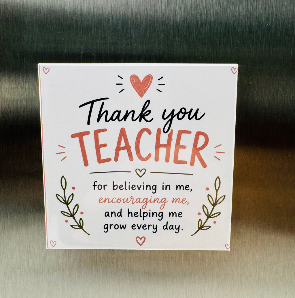 Teacher Appreciation Magnets - Custom Photo Gift