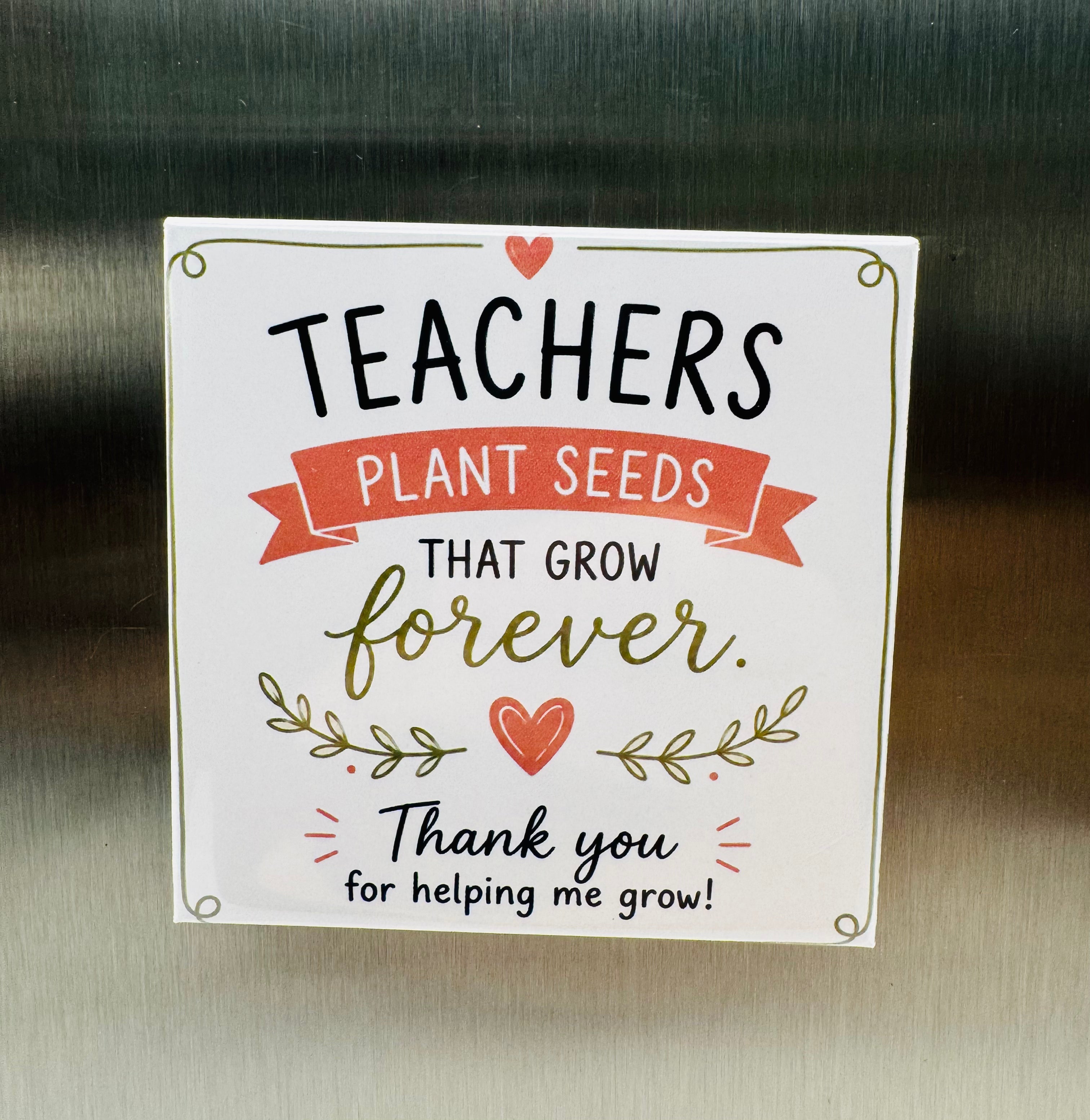 Teacher Appreciation Magnets - Custom Photo Gift