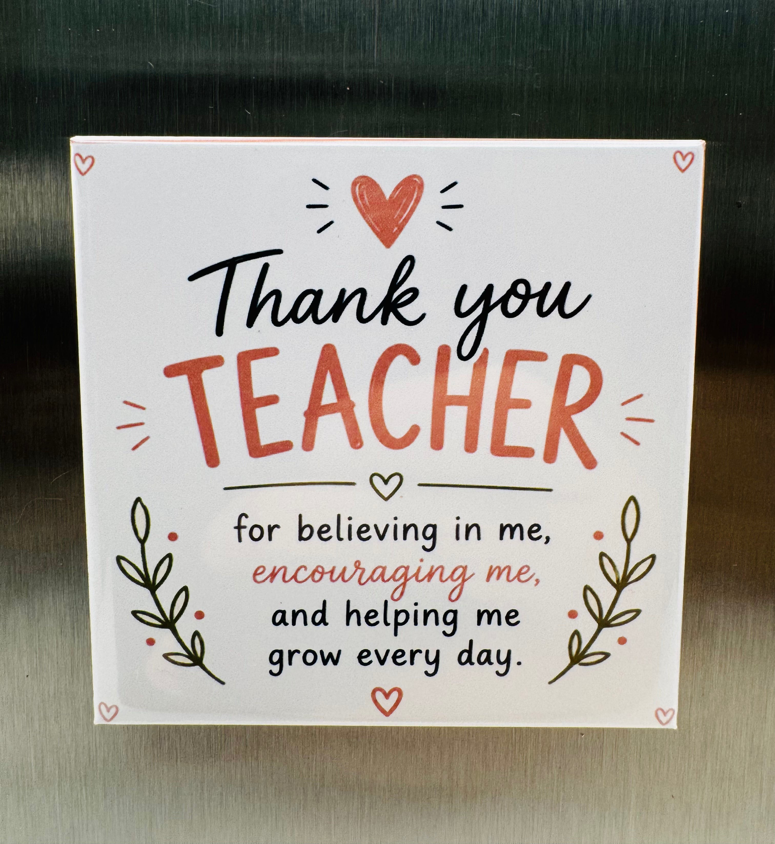 Teacher Appreciation Magnets - Custom Photo Gift