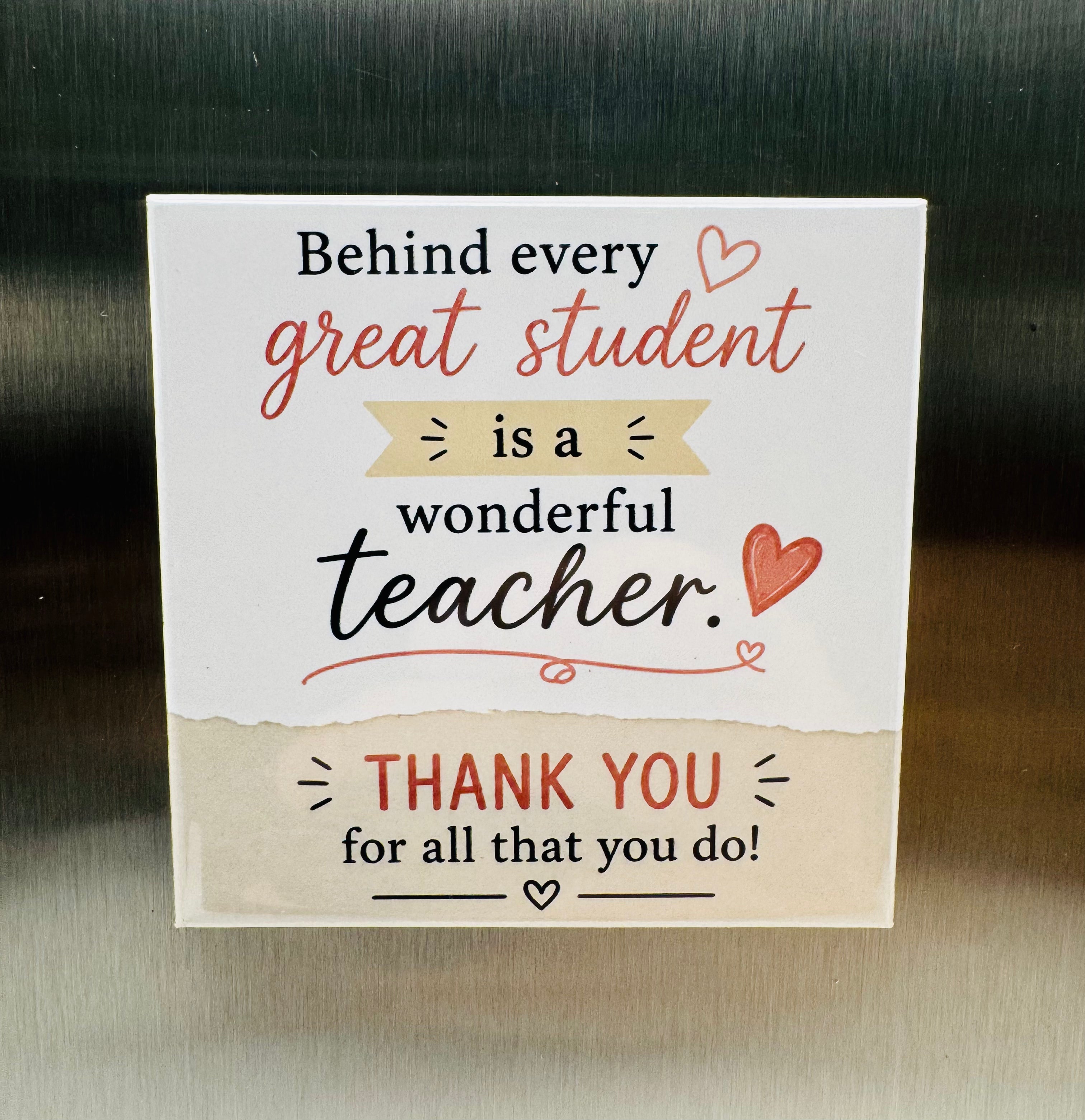 Teacher Appreciation Magnets - Custom Photo Gift